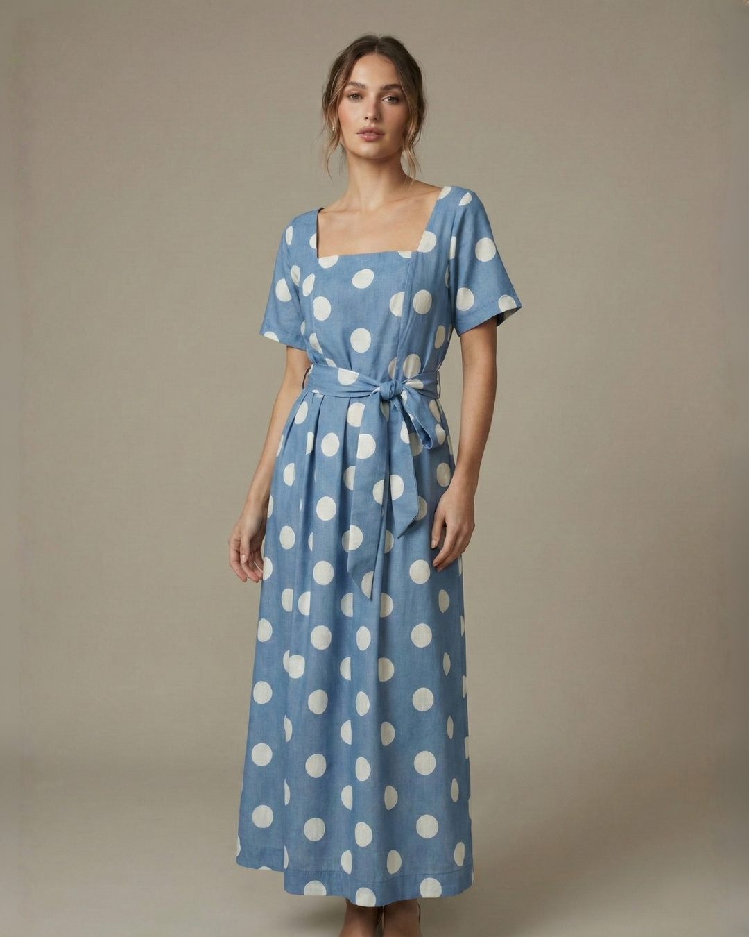 Lienzo Celeste Maxi Dress